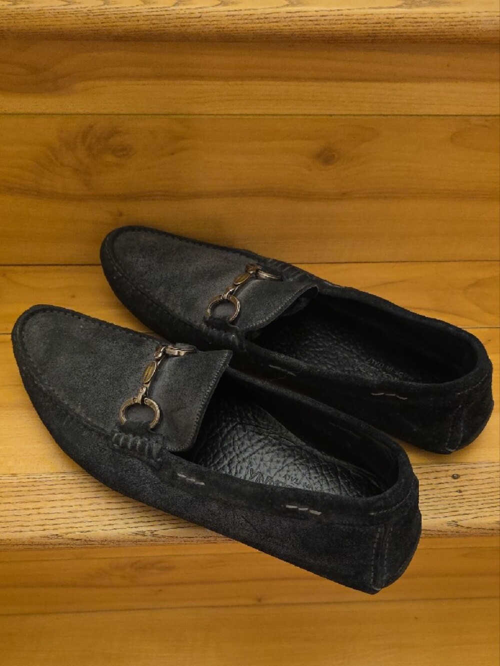 Dolce & Gabbana Men’s Black Suede Horsebit Loafers - Picture 3 of 4